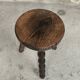 Tabouret vintage tripode pieds perlés