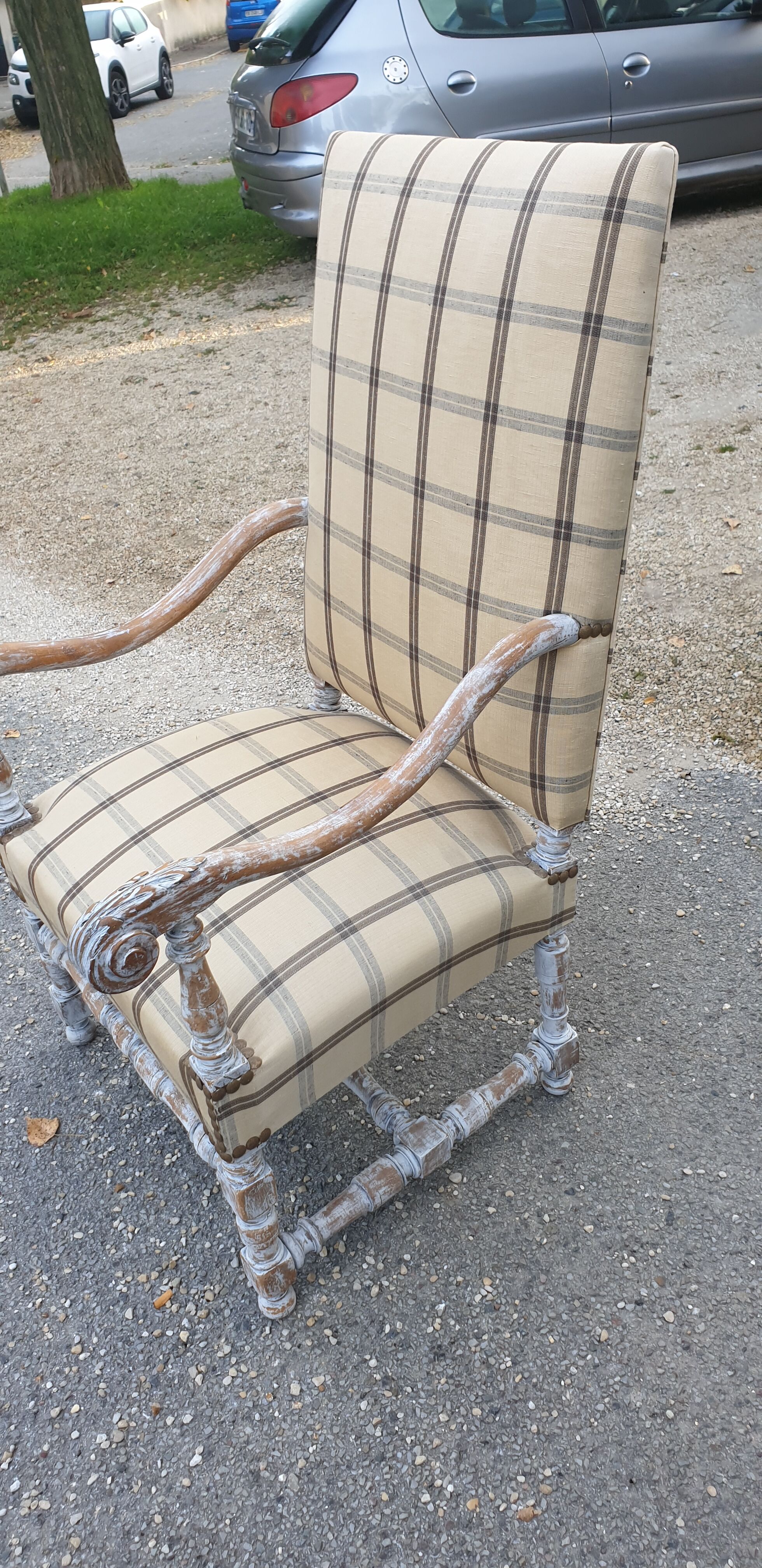 Armchair throne louis xvi