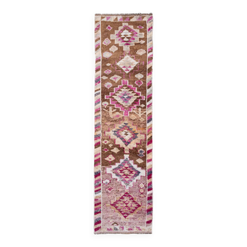 Tapis de couloir turc vintage