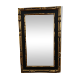 Golden wooden mirror 55x35cm