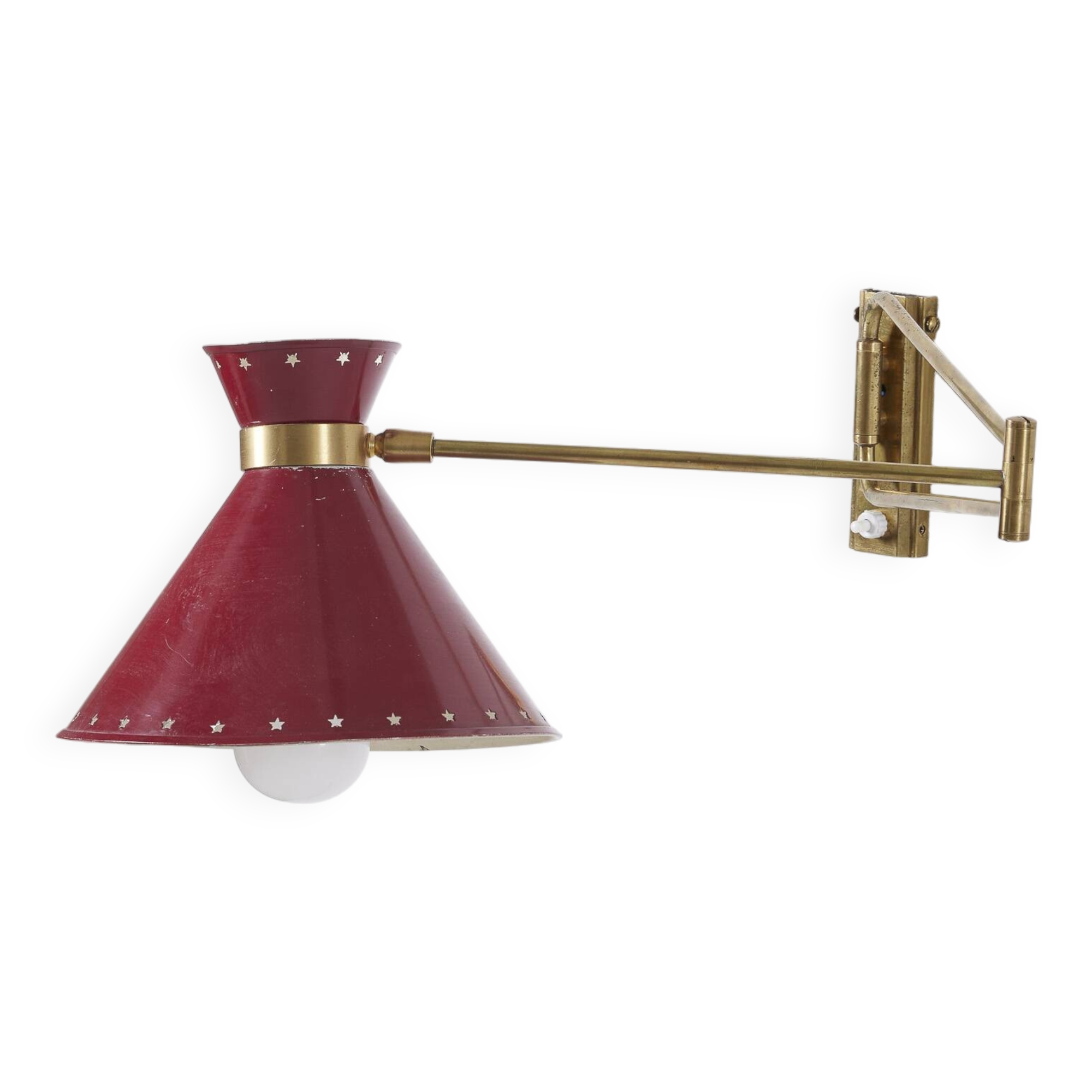 René mathieu wall light, 1950s