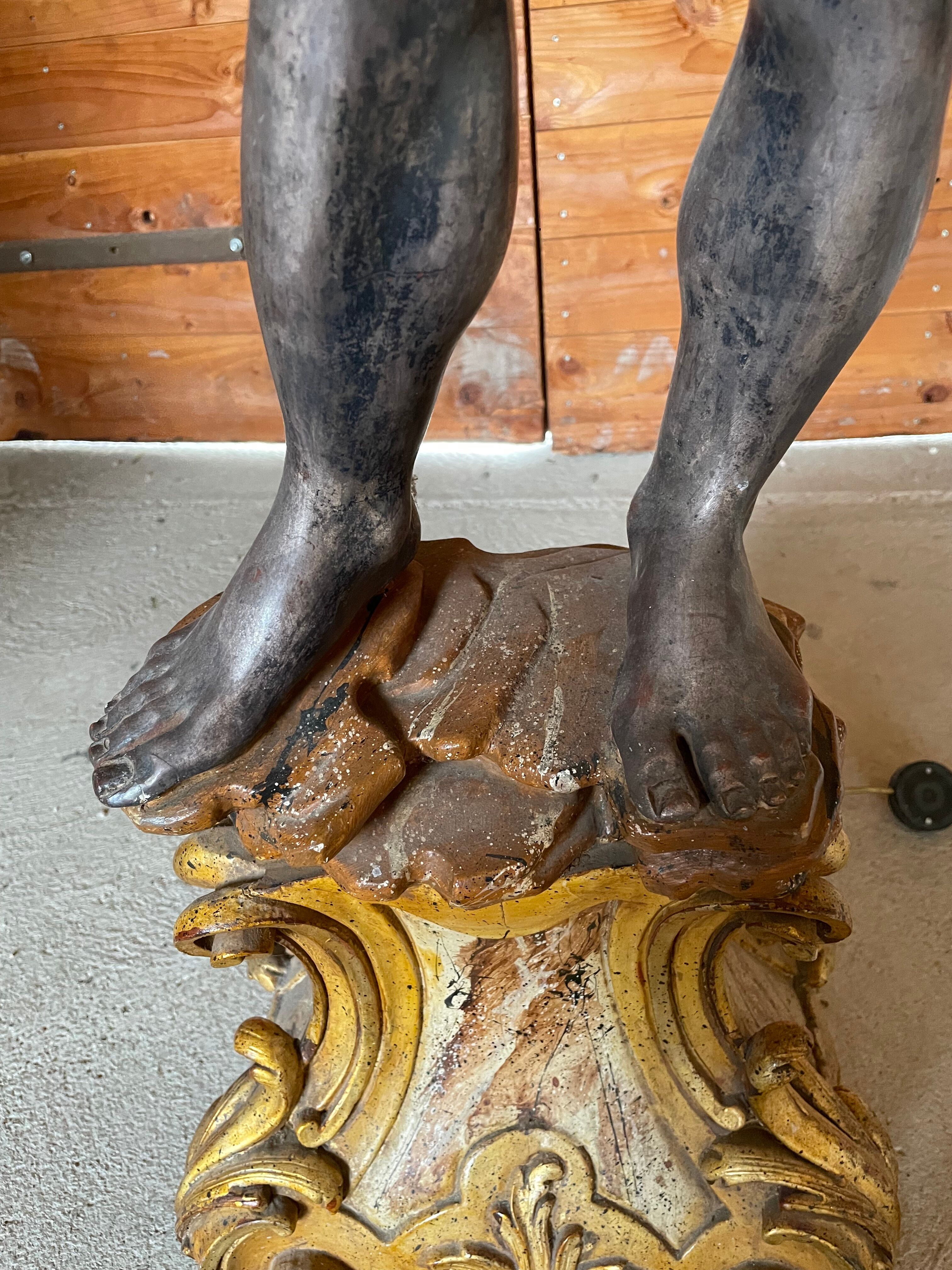 Nubian torch floor lamp