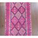 Vintage Turkish Oushak Handmade Cotton Purple Wool Runner Rug 74x345