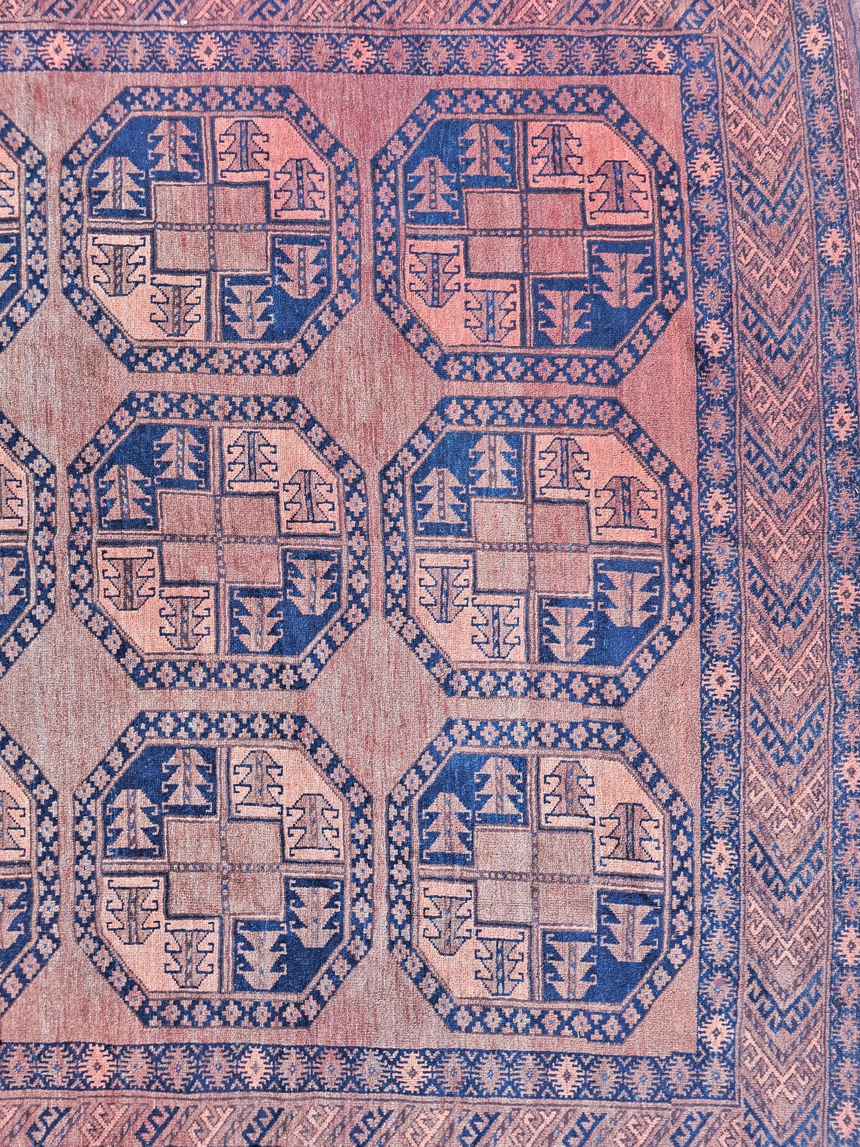 Ersari Afghan Antique XL hand-knotted wool silk rug