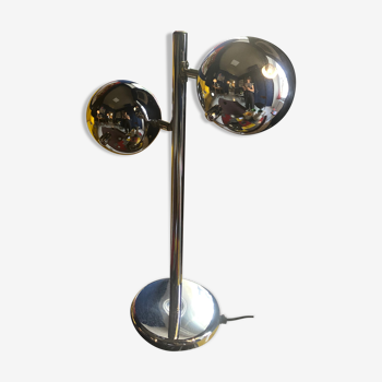 Lampe en chrome années 1970