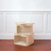 Vintage Componibili by Anna Castelli Ferrieri for Kartell, cream white,