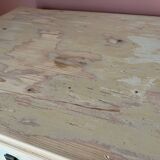 Parisian buffet with white beige patina