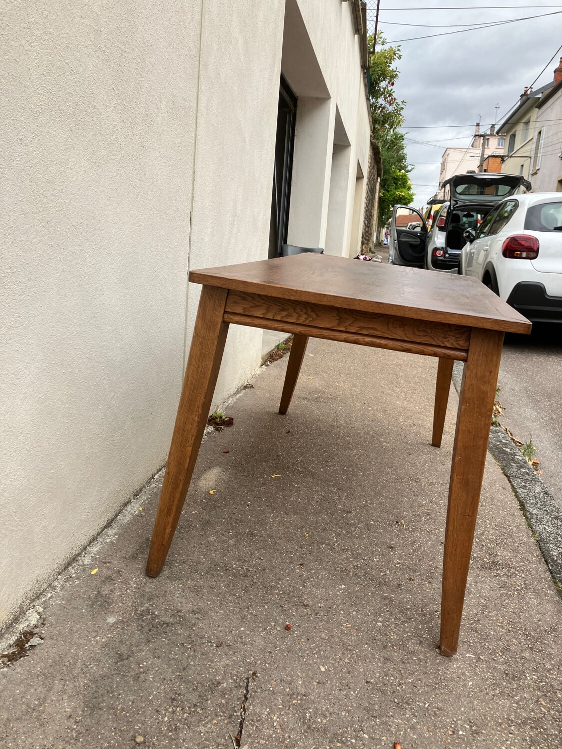 Scandinavian wood table
