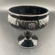 Black opaque glass dessert cups