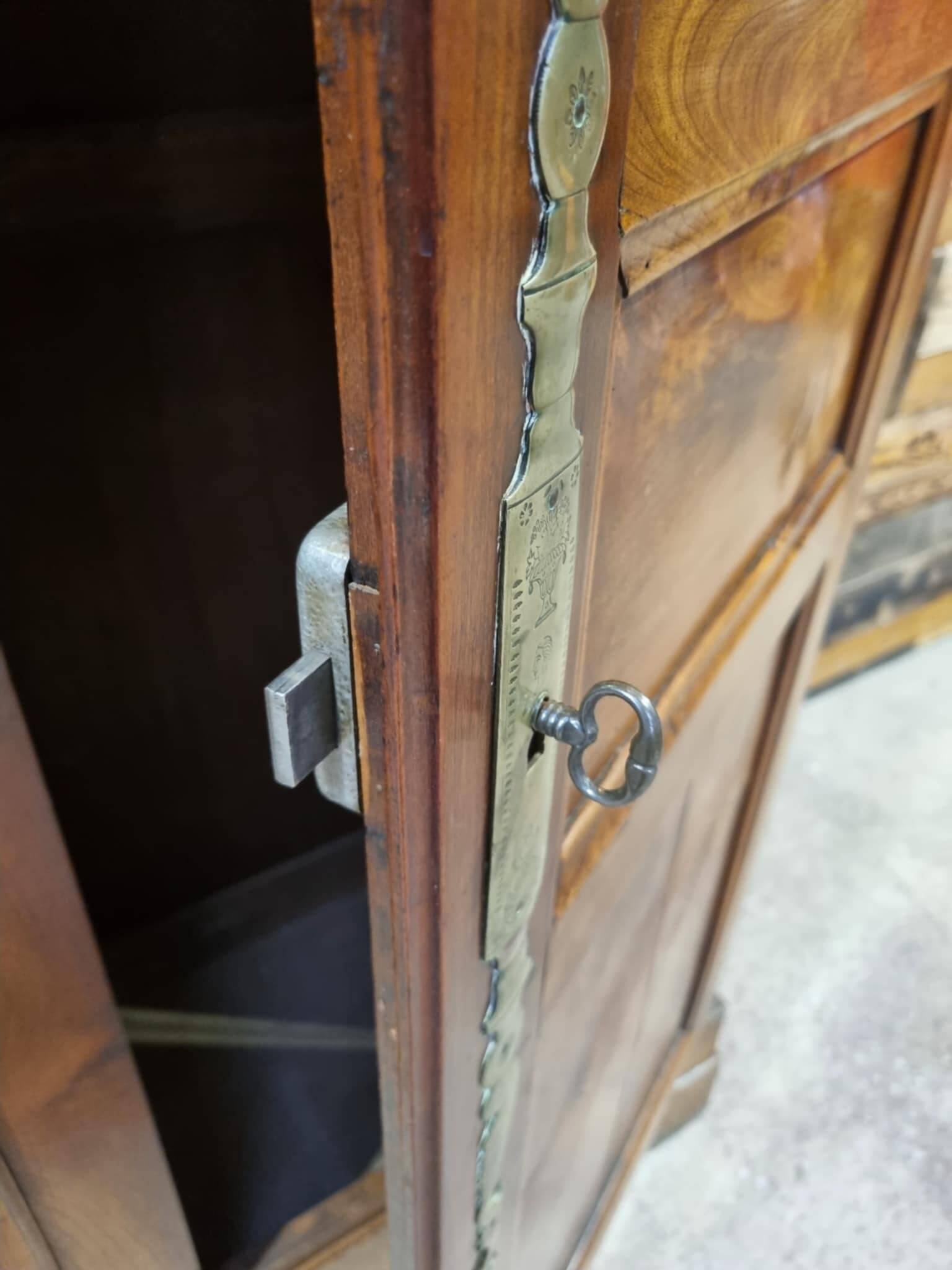 Antique cherry wood wardrobe