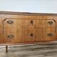 1980s chest of drawers with marble top and four drawers