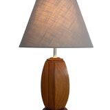 Mid Century Scandinavian teak table lamp 70's design minimalist