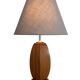Mid Century Scandinavian teak table lamp 70's design minimalist