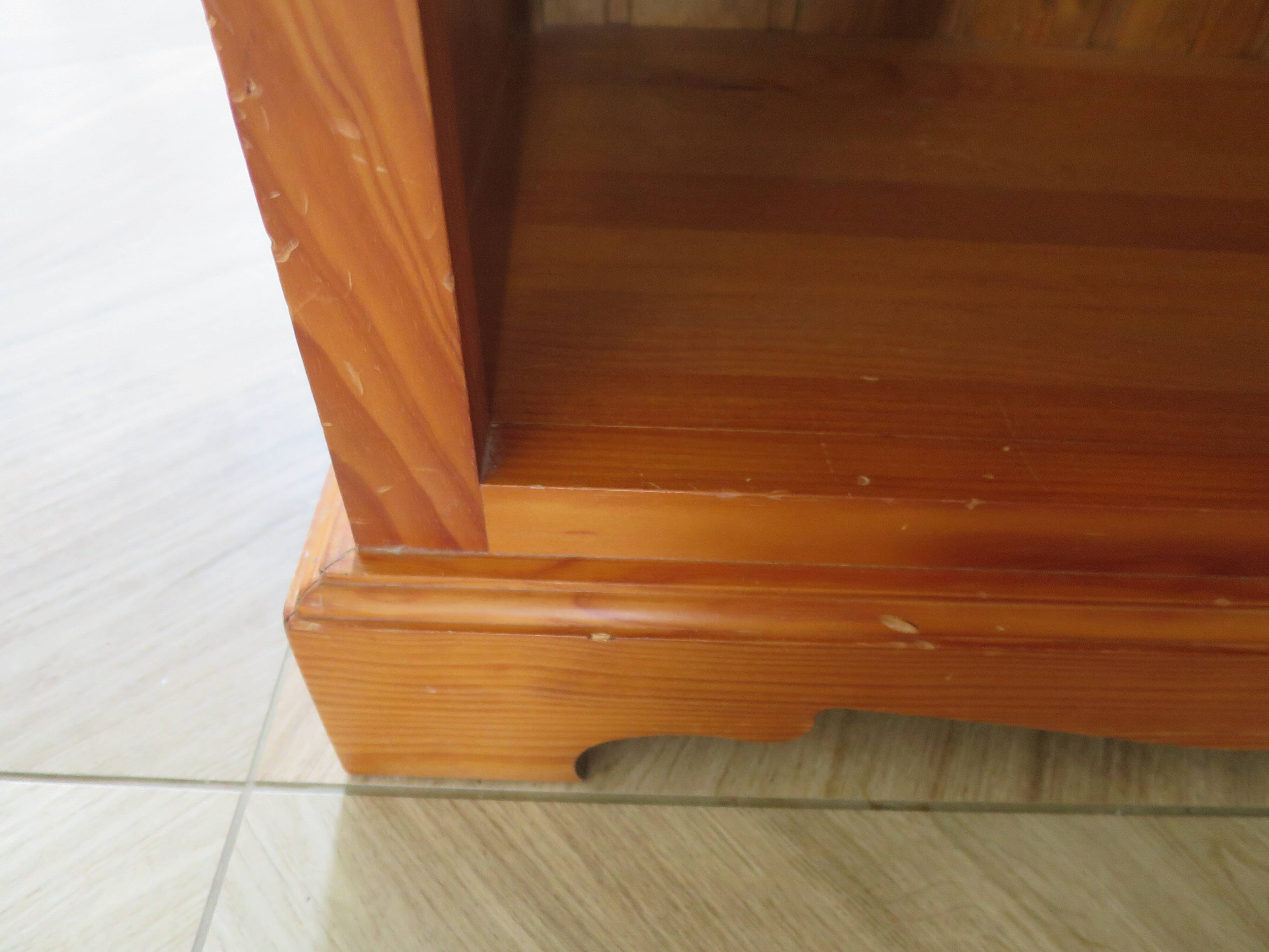 Beautiful bookshelf - solid pine - 5 shelves - country style - natural colour