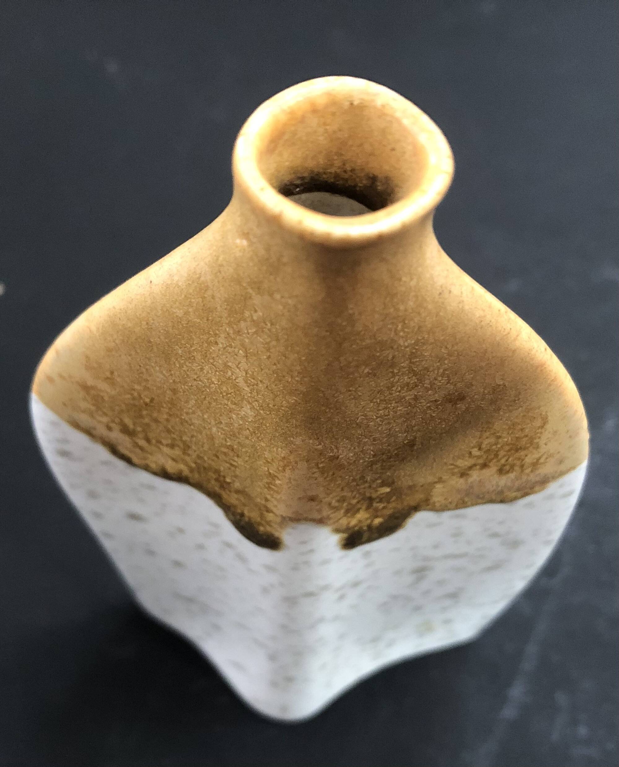 Modern sgrafo vase by Peter Müller, Germany