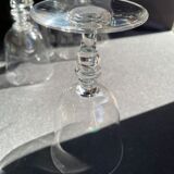 Baccarat – glasses size n°2 - art nouveau - blown plain crystal - service vence