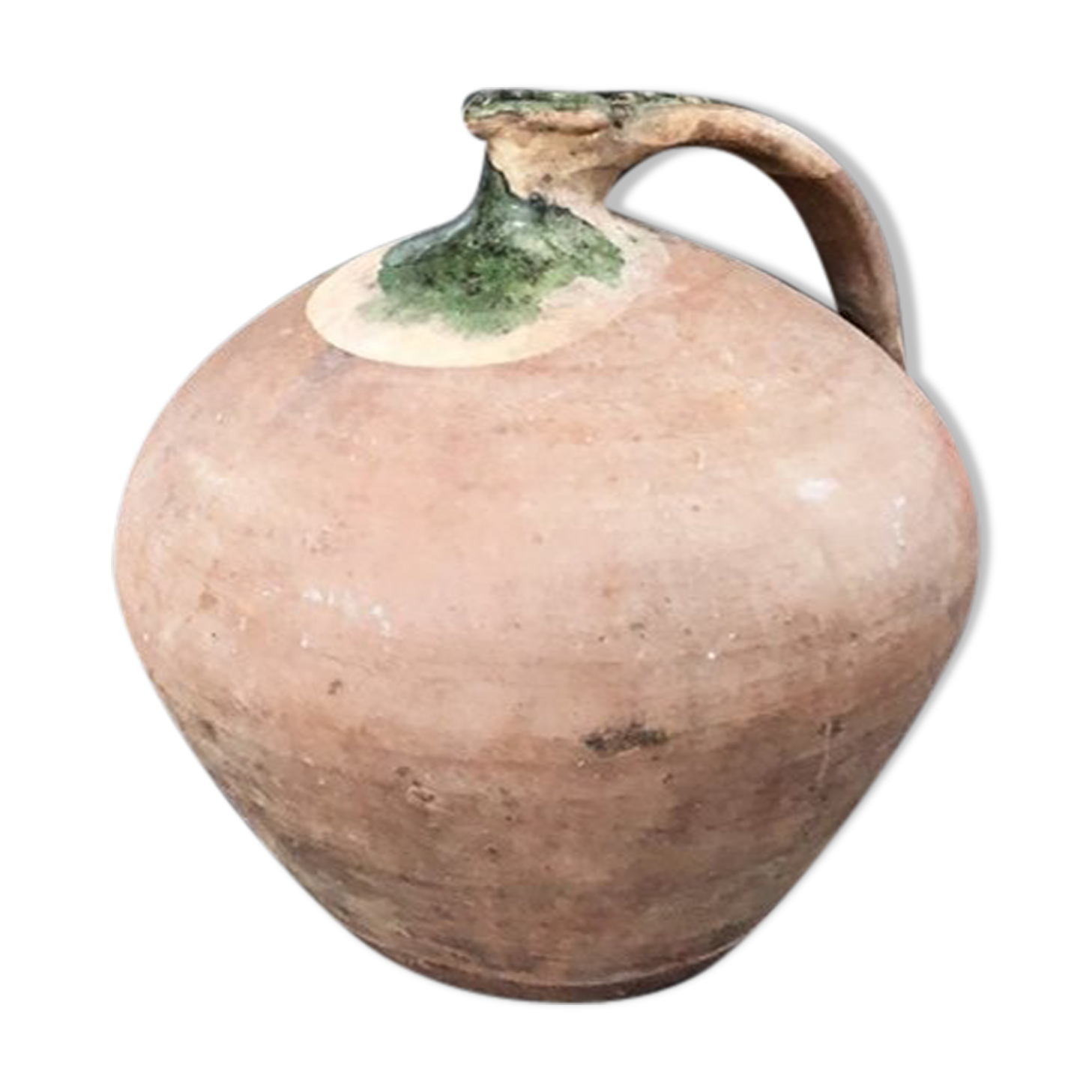 Large old jug cooked buried