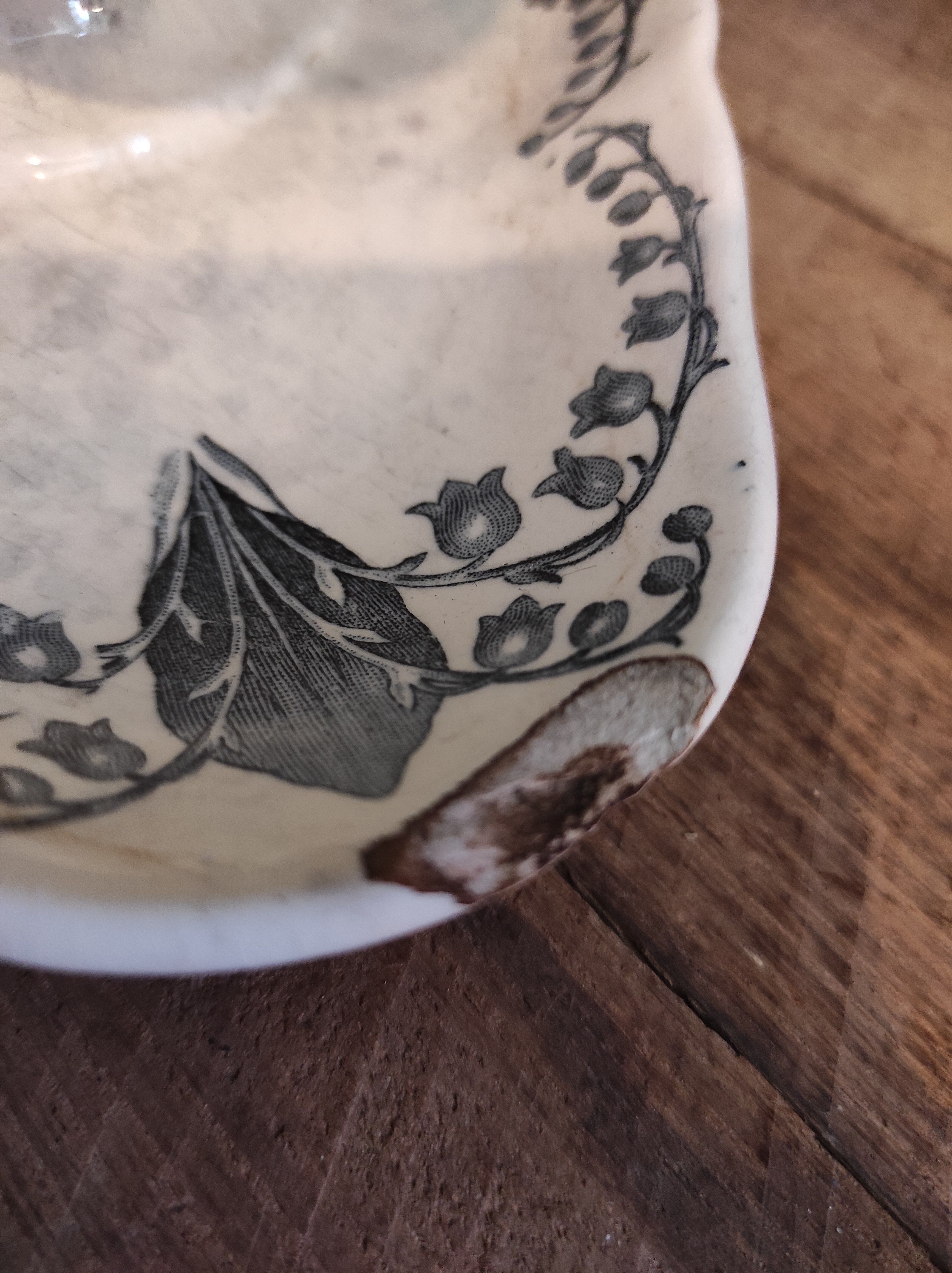 French vintage sauce boat, Muguet, from Longchamp