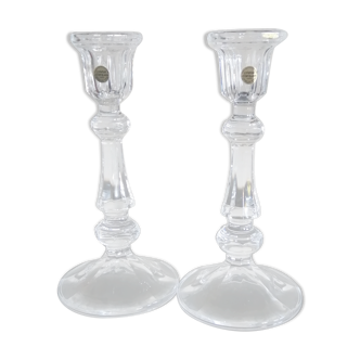 2 candle holders, arques crystal, never served