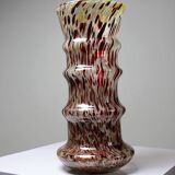 Speckled glass vase with aventurine and copper inclusions in the Art Deco Legras style