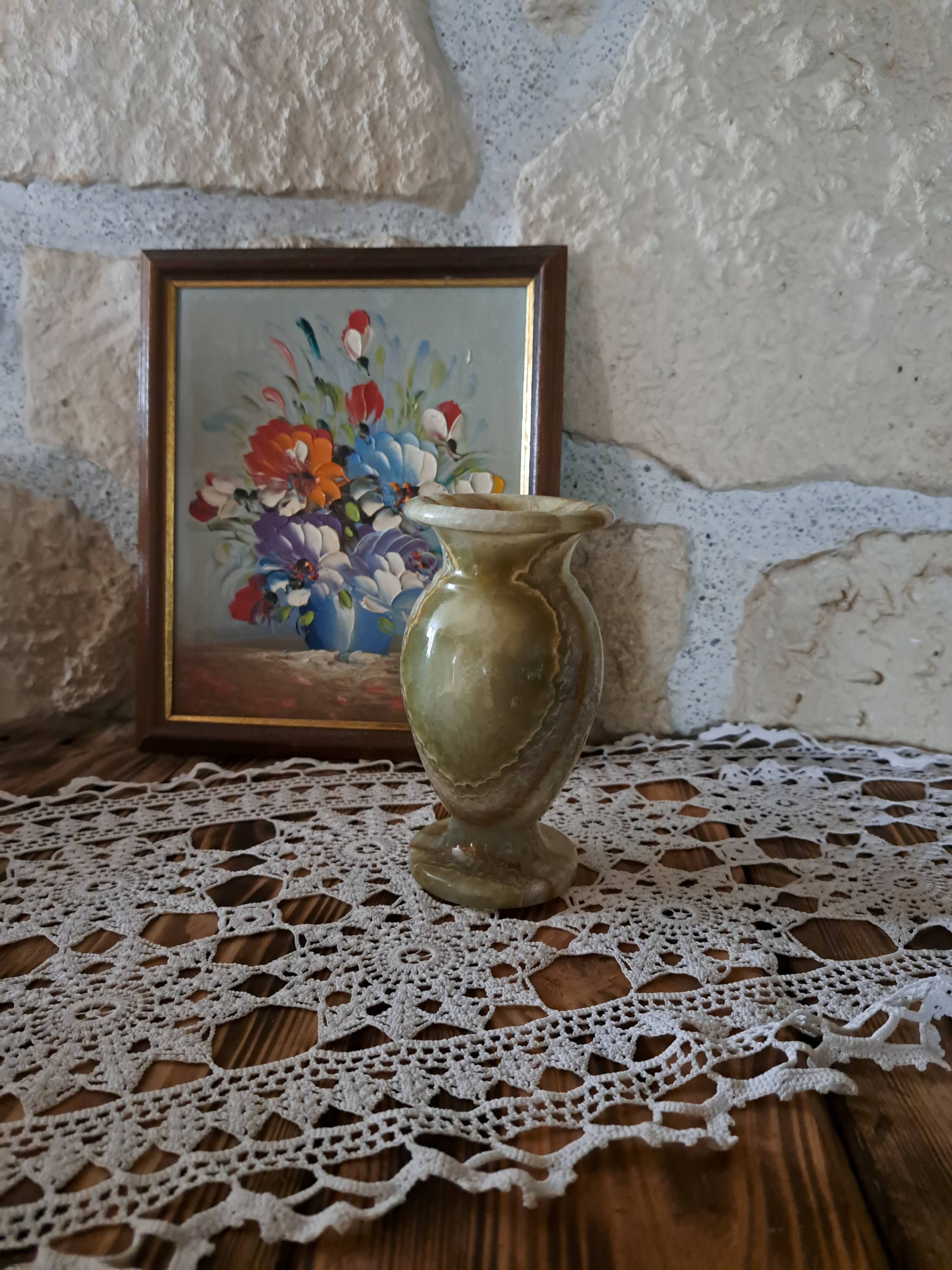 Onyx baluster vase