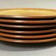 6 flat plates in sandstone of potter