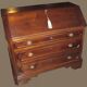 Bureau abattant noyer massif post-1850