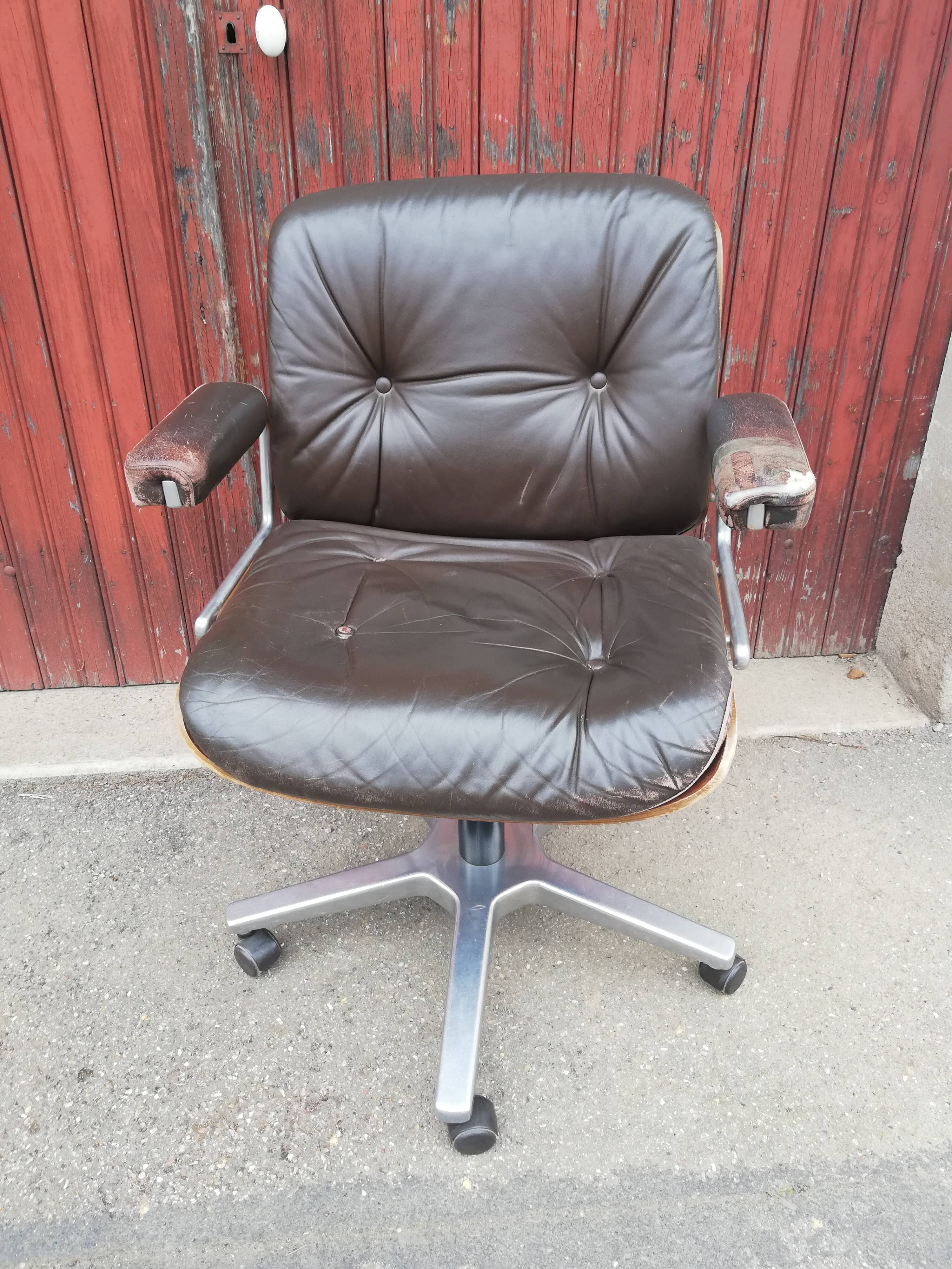 Stoll leather armchair