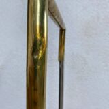 maison Charles brass and chrome designer lamp "linea model"