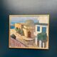 Original  Swedish Oil on Canvas – “Rhodes” by L. Wilton –  Dated 1962