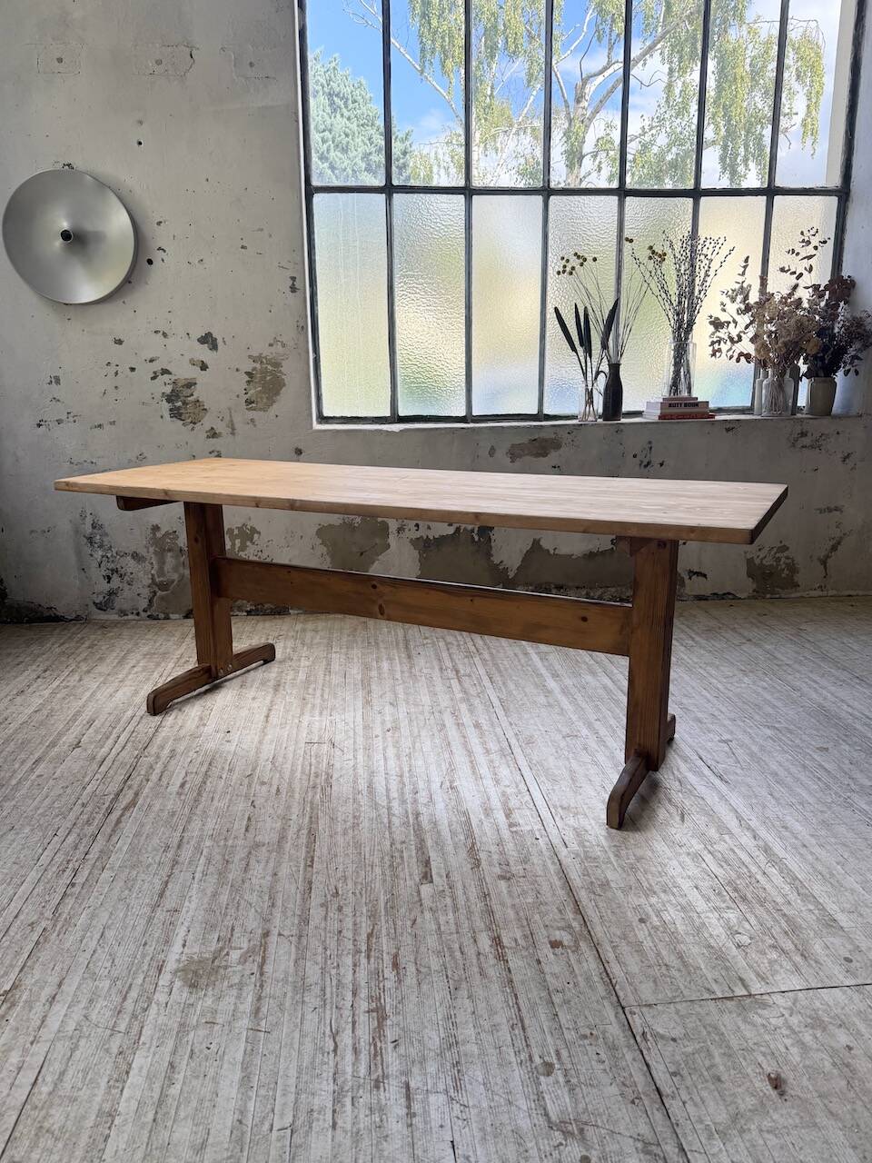 Perriand mountain furniture pine dining table