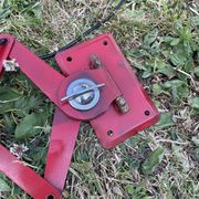 Vintage pantograph wall lamp 1950 red