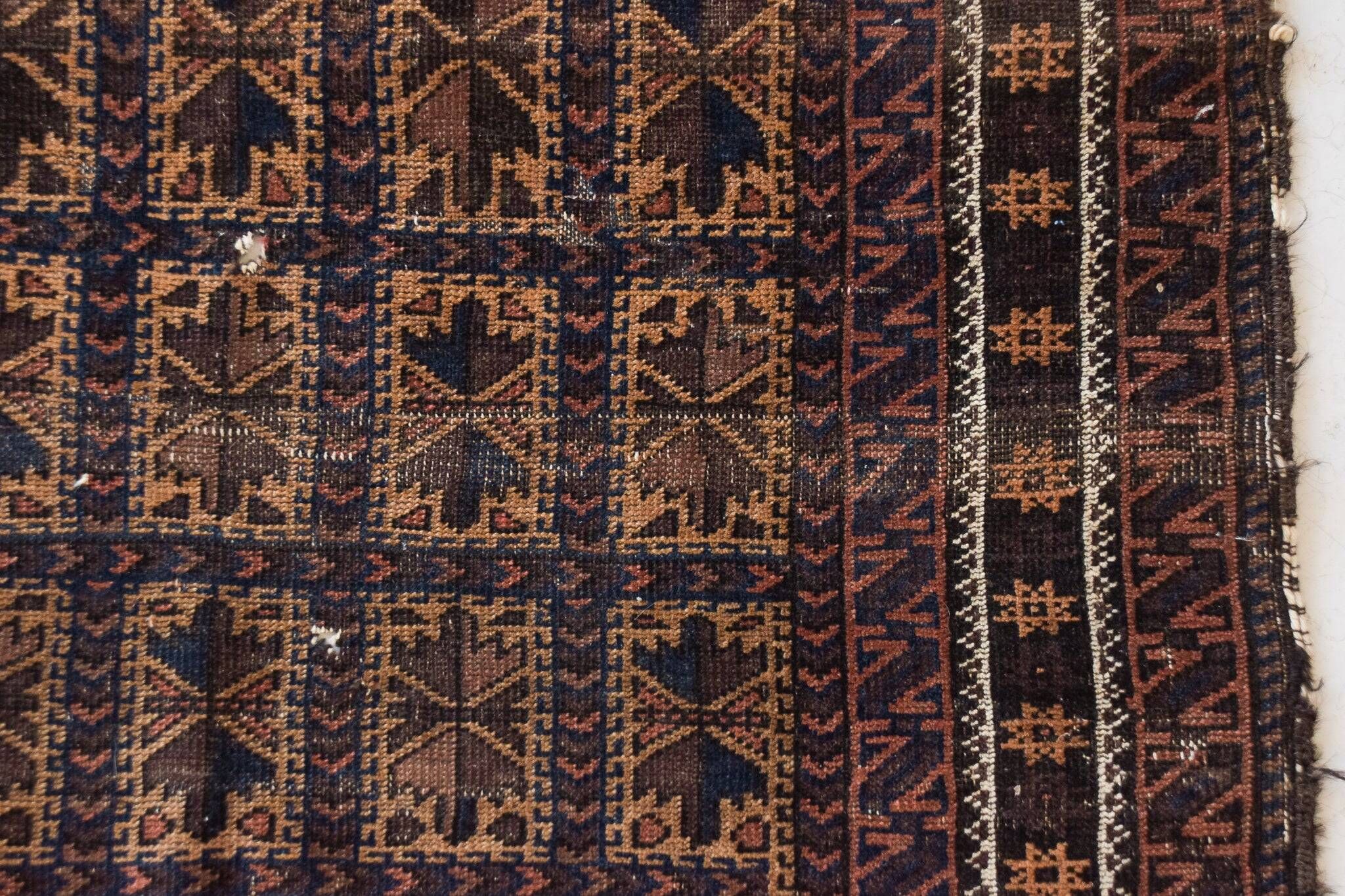 Baloutche antique - Tapis de prière tissé à la main