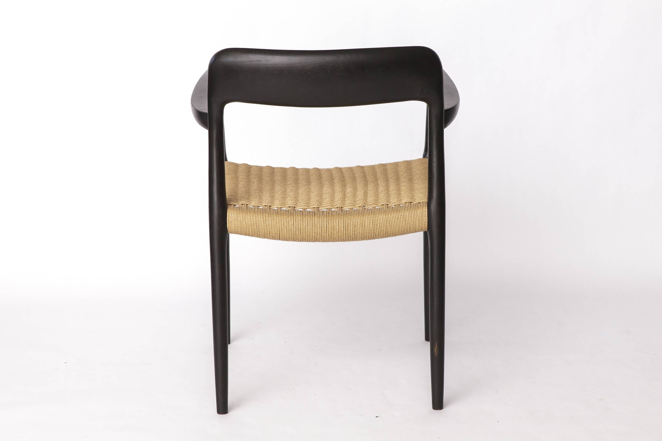 Niels Otto Møller Armchair Black 1960s – Danish Mid-Century Chair Model 56
