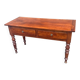Bureau en bois 2 tiroirs de style Louis Philippe