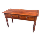 Wooden desk – Louis Philippe style – Furniture – Two drawers