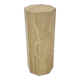 Italian travertine side table or pedestal, 1980's