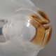 Mazzega glass and chrome mushroom pendant light, Murano, 1960-70, space age