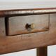 French dining table from the 18th century with a fruitwood top and oak base