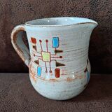 Jean Rivier glazed ceramic pitcher