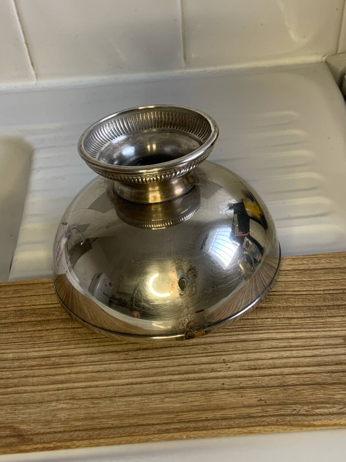 Fruit bowl / Vintage metal catch-all - 20 cm