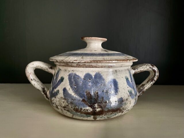Ceramic sugar le Murier Gustave Reynaud Vallauris
