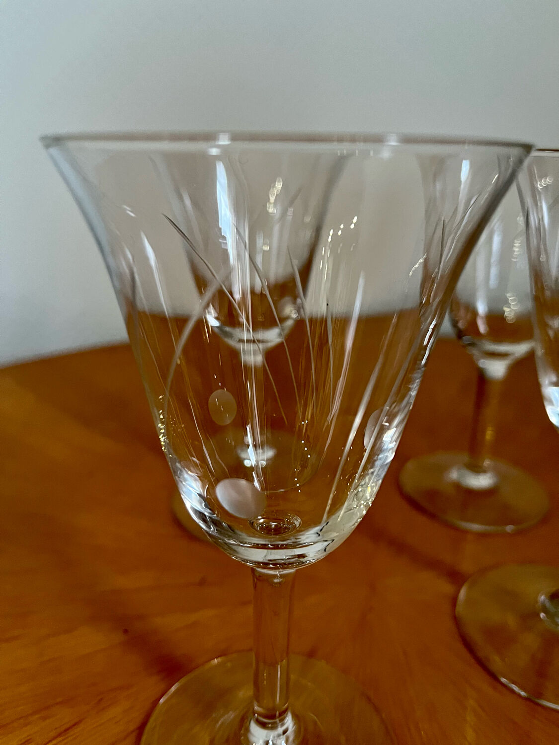Verres à vin vintage 1960
