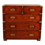 Mahogany Military or Naval Chest of Drawers - 19th Century