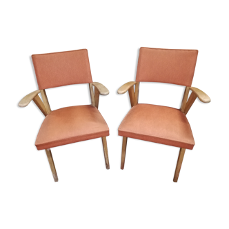 Paire de fauteuils années 1960/1970