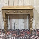 English fir desk table from the 1950s