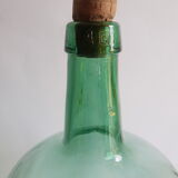 Vintage Ayelense Green Glass Demijohn