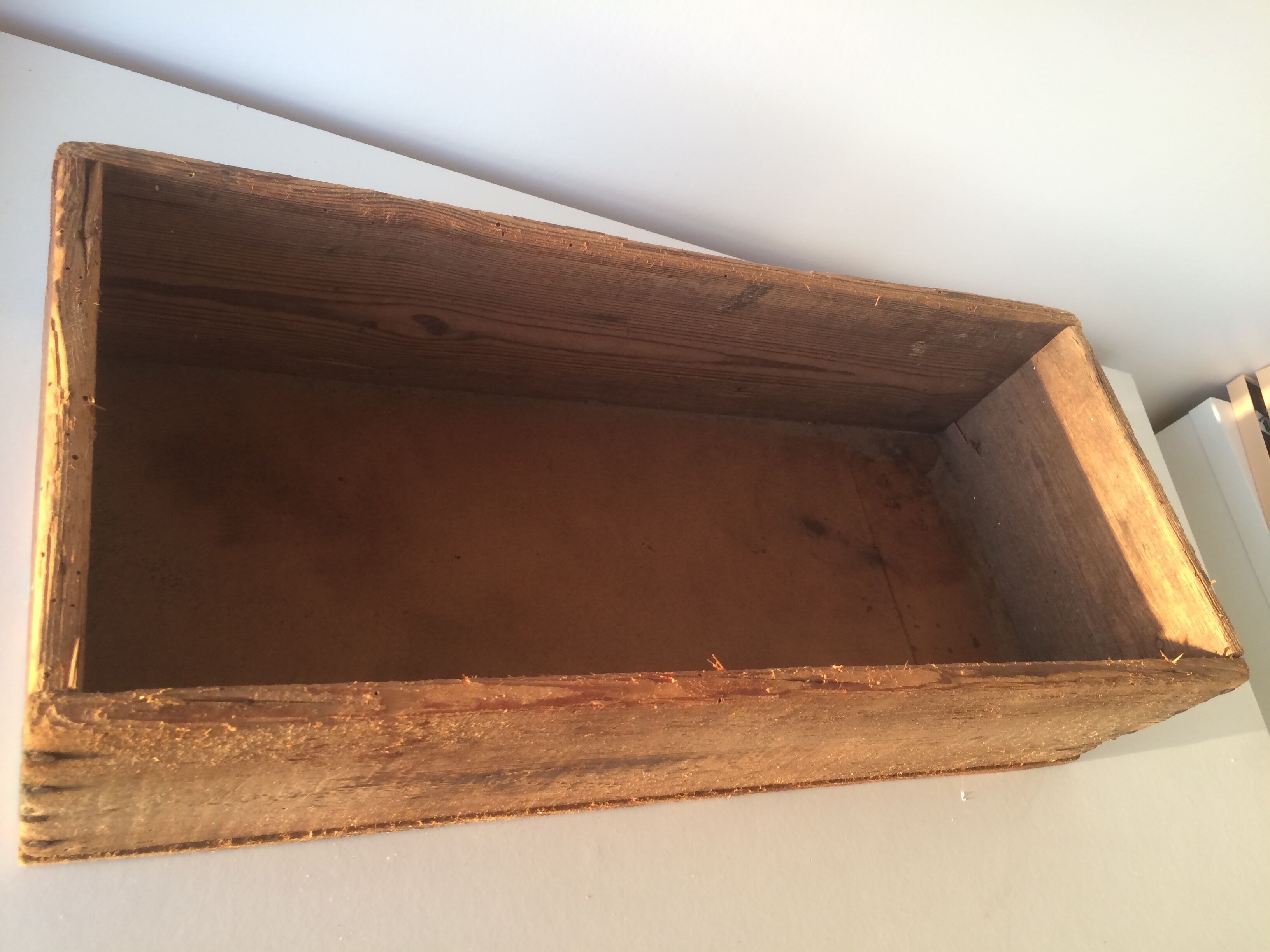 Old vintage storage box