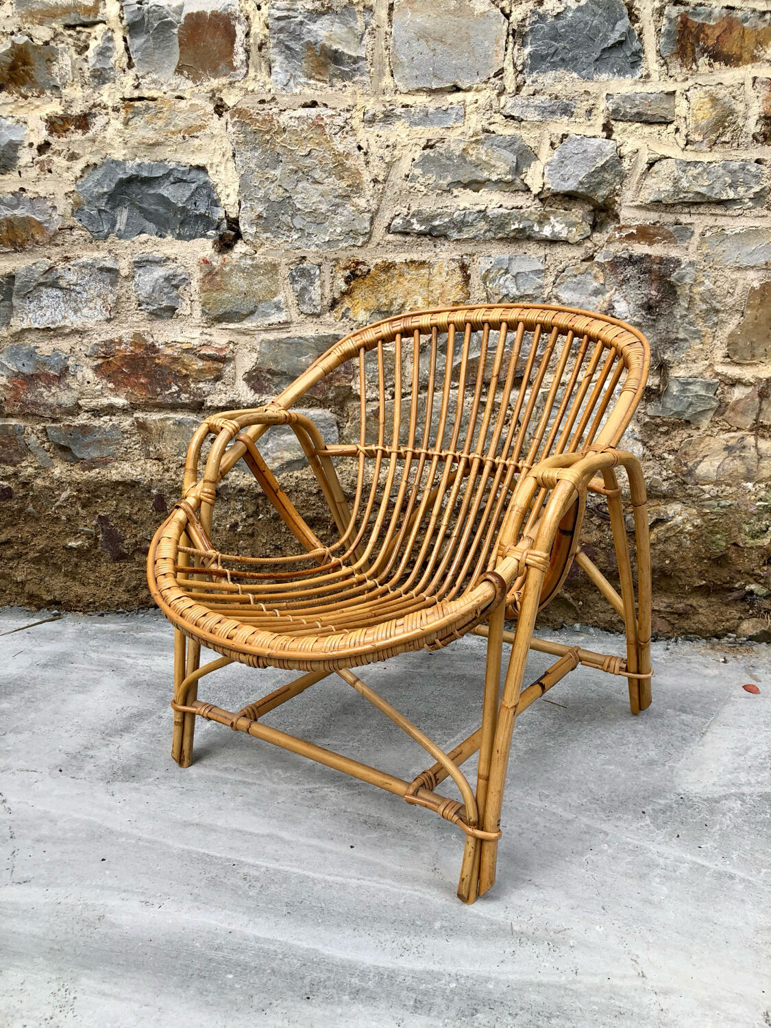 Fauteuil rotin adulte