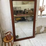 Late 19th XL wooden mirror
